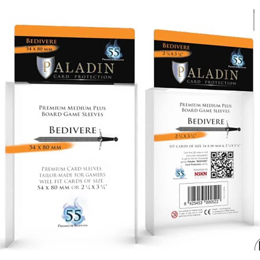 Paladin Board Game Sleeves: Bedivere (54x80mm)