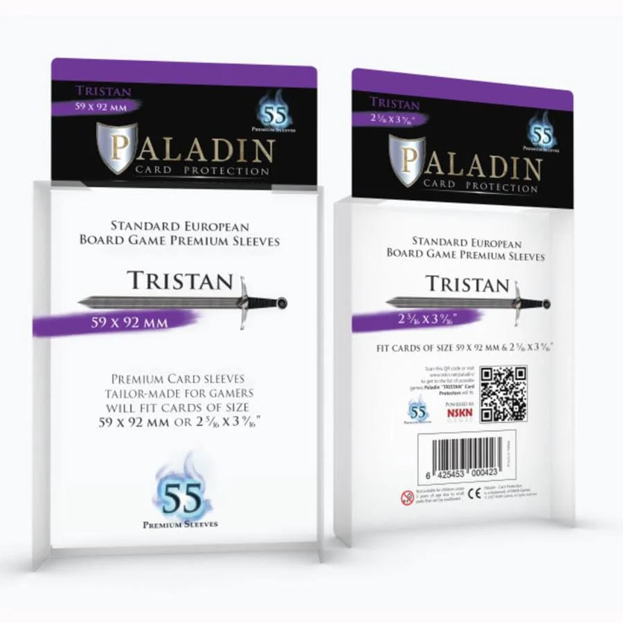 Paladin Board Game Sleeves: Tristan (59x92mm)
