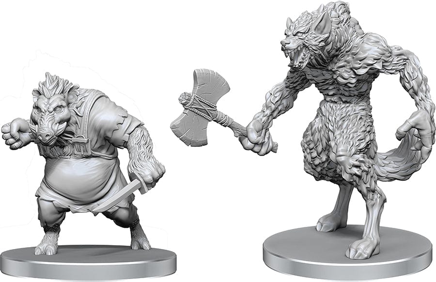 Pathfinder Battles Deep Cuts: Werewolf & Wereboar Miniature