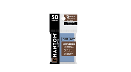 Phantom Sleeves: Brown Size - 50ct Sleeves (Glossy/Glossy)