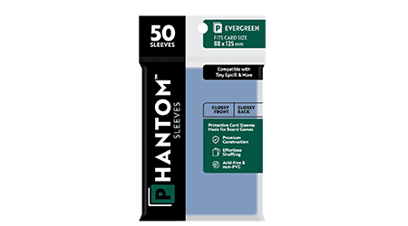 Phantom Sleeves: Evergreen Size - 50ct Sleeves (Glossy/Matte)