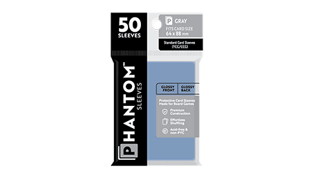 Phantom Sleeves: Grey Size - 50ct Sleeves (Glossy/Glossy)