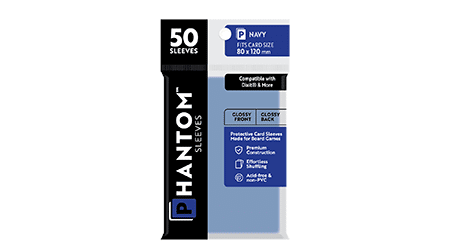 Phantom Sleeves: Navy Size - 50ct Sleeves (Glossy/Glossy)