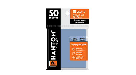 Phantom Sleeves: Orange Size - 50ct Sleeves (Glossy/Matte)