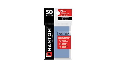 Phantom Sleeves: Red Size - 50ct Sleeves (Glossy/Glossy)
