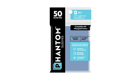 Phantom Sleeves: Sky Size - 50ct Sleeves (Glossy/Glossy)
