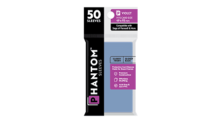 Phantom Sleeves: Violet Size - 50ct Sleeves (Glossy/Glossy)