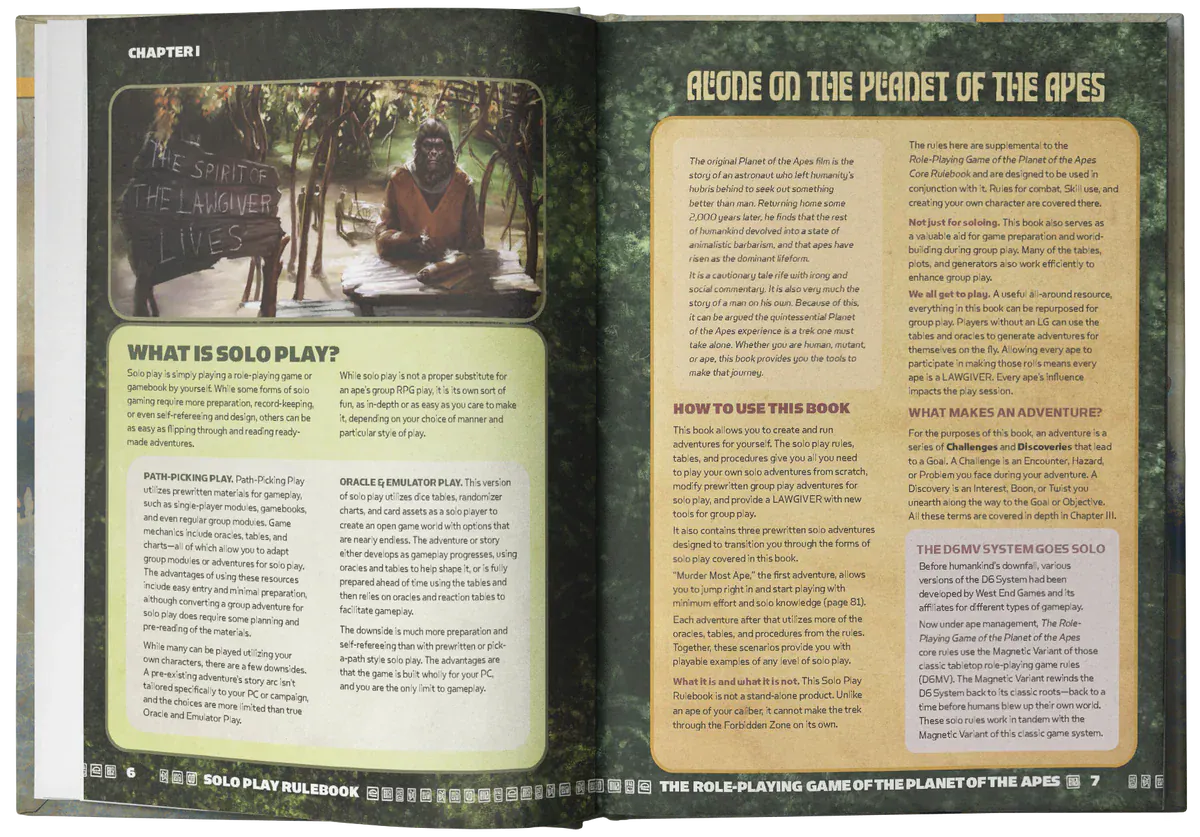 Planet of the Apes RPG: Solo Play Rulebook (Pre-Order) - Image 4