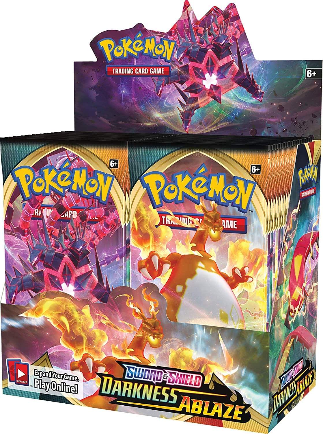 Pokemon Sword & Shield Darkness Ablaze Booster Display
