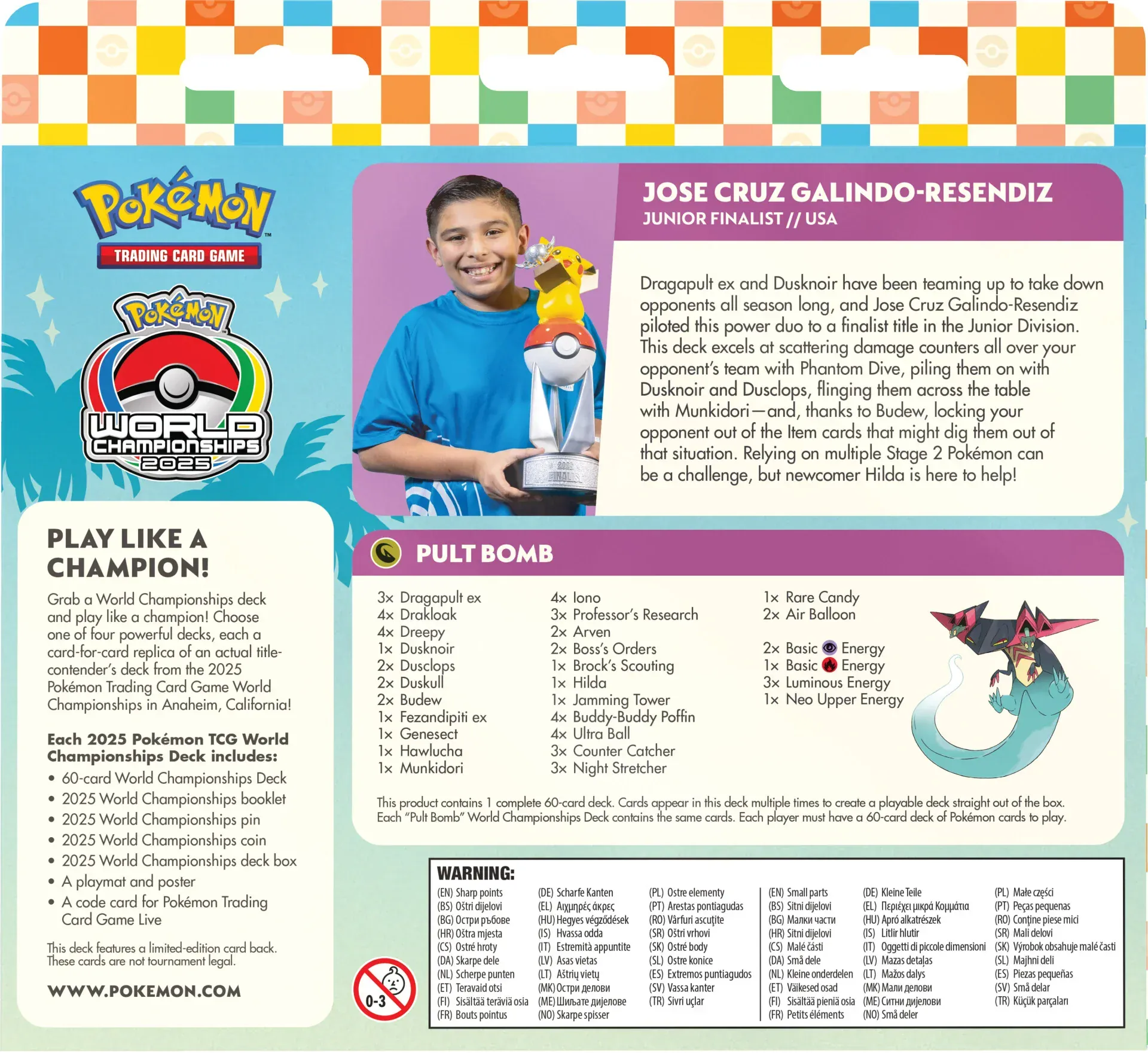 Pokemon TCG: Anaheim 2025 World Championship Deck: Jose Cruz Galindo-Resendiz - Dragapult ex - Image 2
