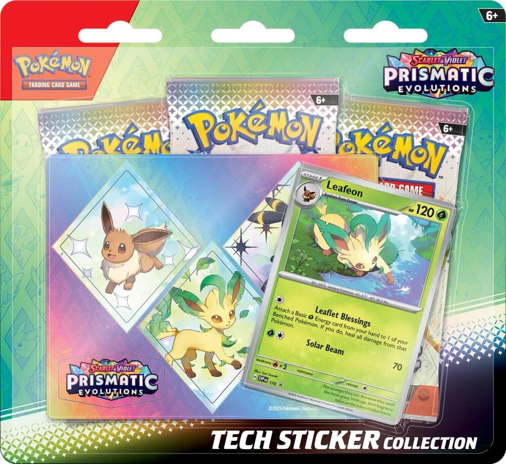 Pokemon TCG: Scarlet and Violet - Prismatic Evolutions Sticker Collection [Leafeon]