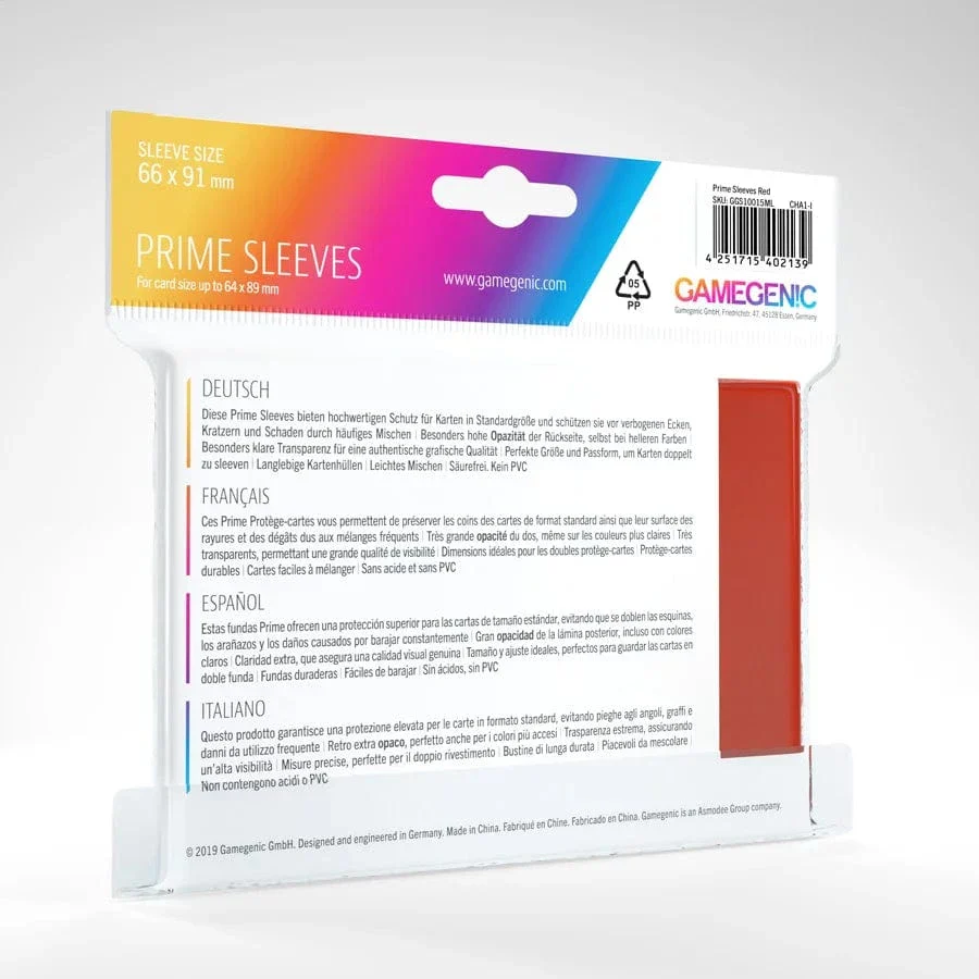 Gamegenic: Sleeves - Red Matte Prime - Image 2