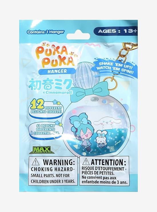 Puka Puka Sanrio Cinnamoroll x Hatsune Miku Floating Bottles Blind Bag Keychain