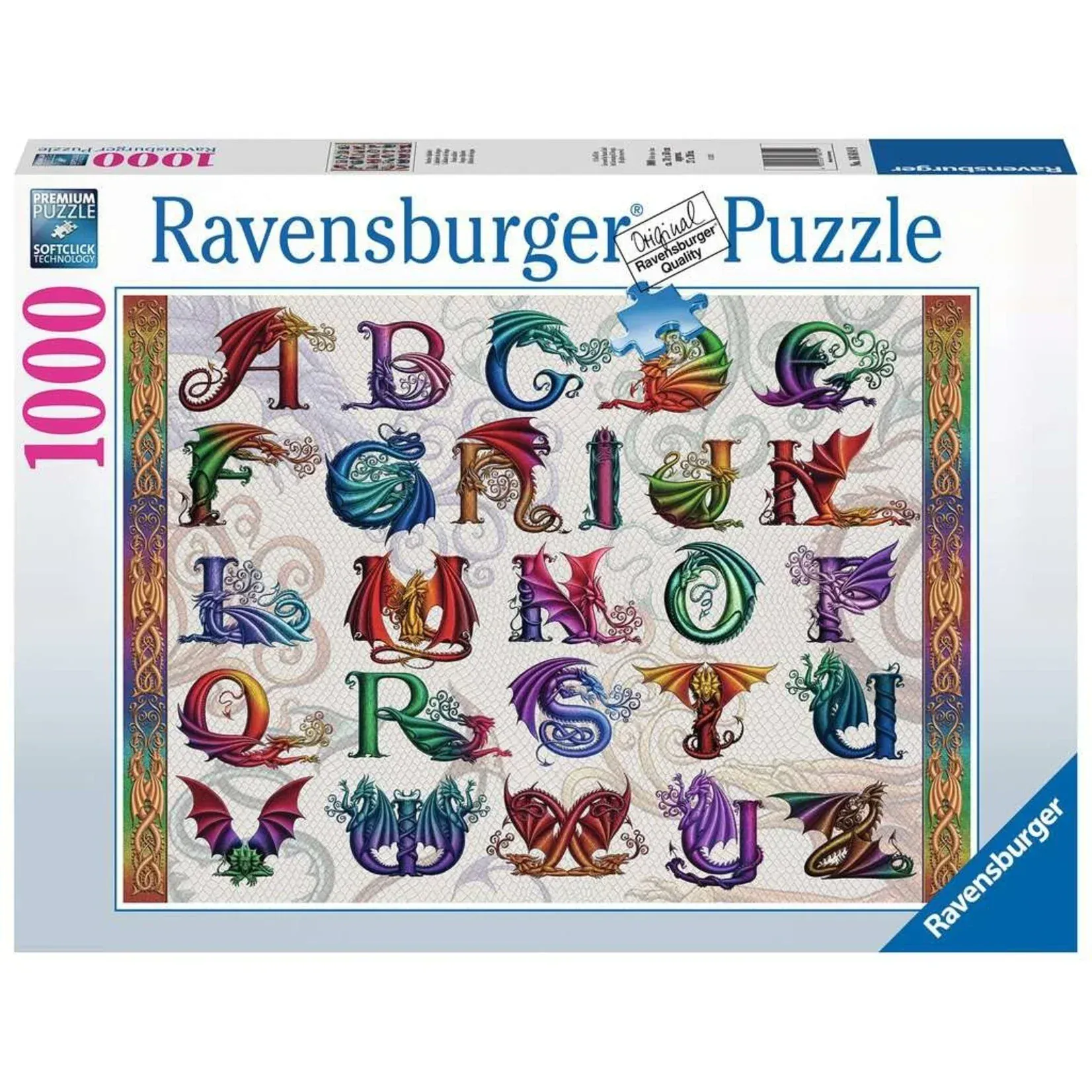 Ravensburger: 1000 PCS Puzzle - Dragon Alphabet