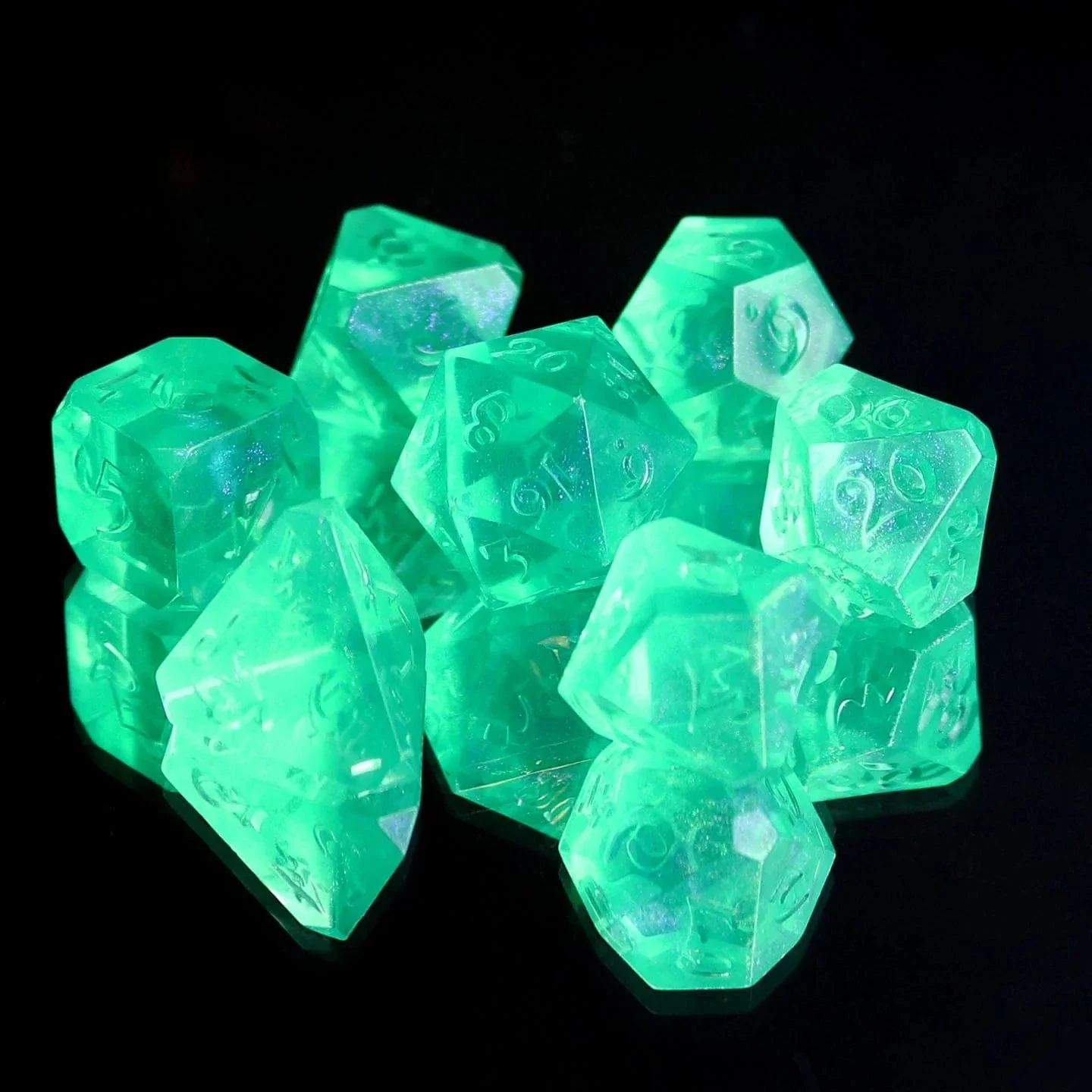 RPG Dice Set - Avalore Tinkling Bell for Superdillin (7 Dice Set)