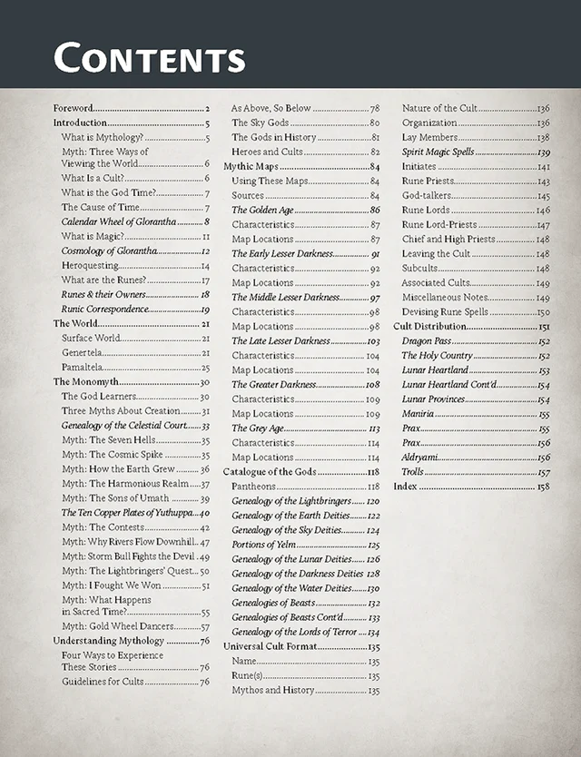 RuneQuest RPG: Cults of RuneQuest - Mythology - Image 5
