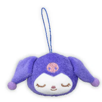 Sanrio Characters Dararin Life Mascot 2 Plush Keychain - Kuromi