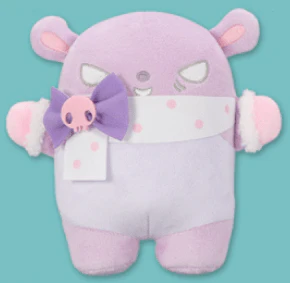 Sanrio Kuromi White Cape Plush - Baku 7.9"