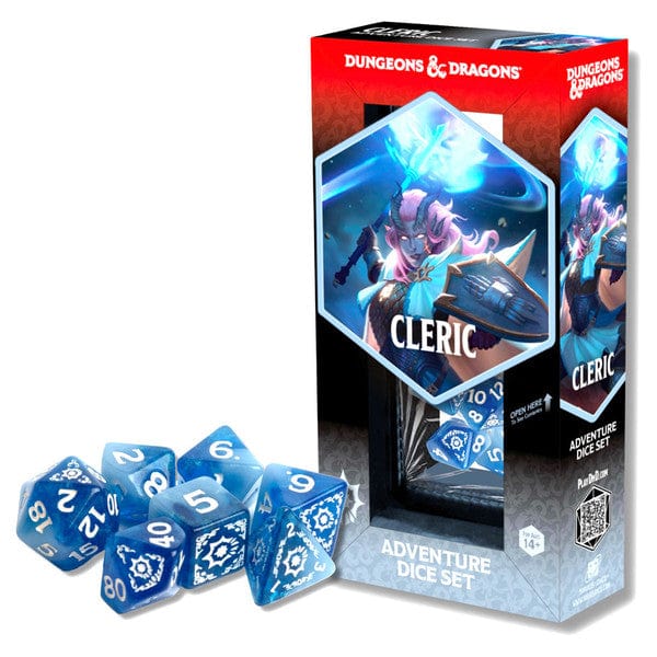Sirius Dice: D&D Adventurer Dice: Cleric (White / Blue)
