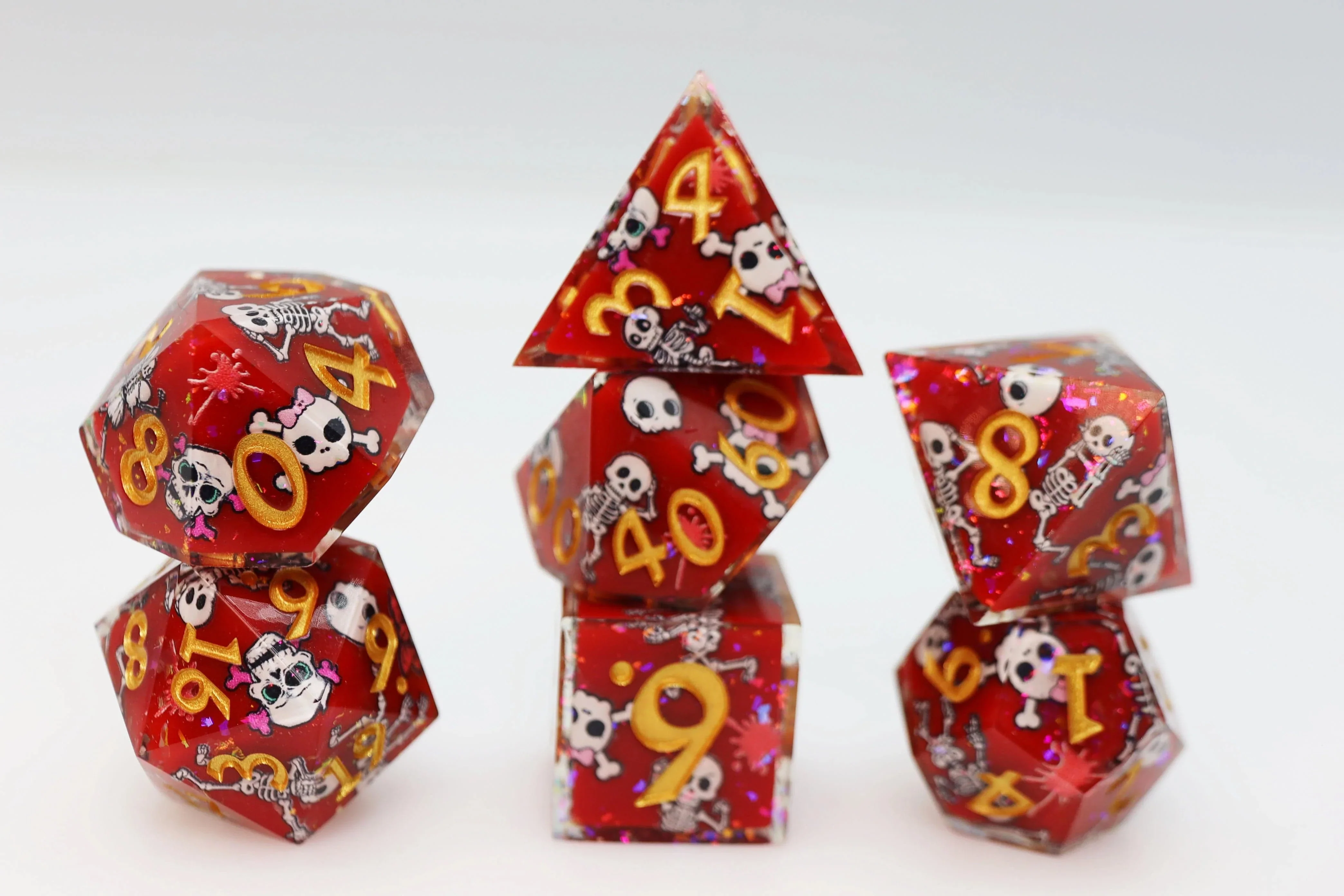 Some Body to Love: Sharp Edge Decal RPG Dice Set