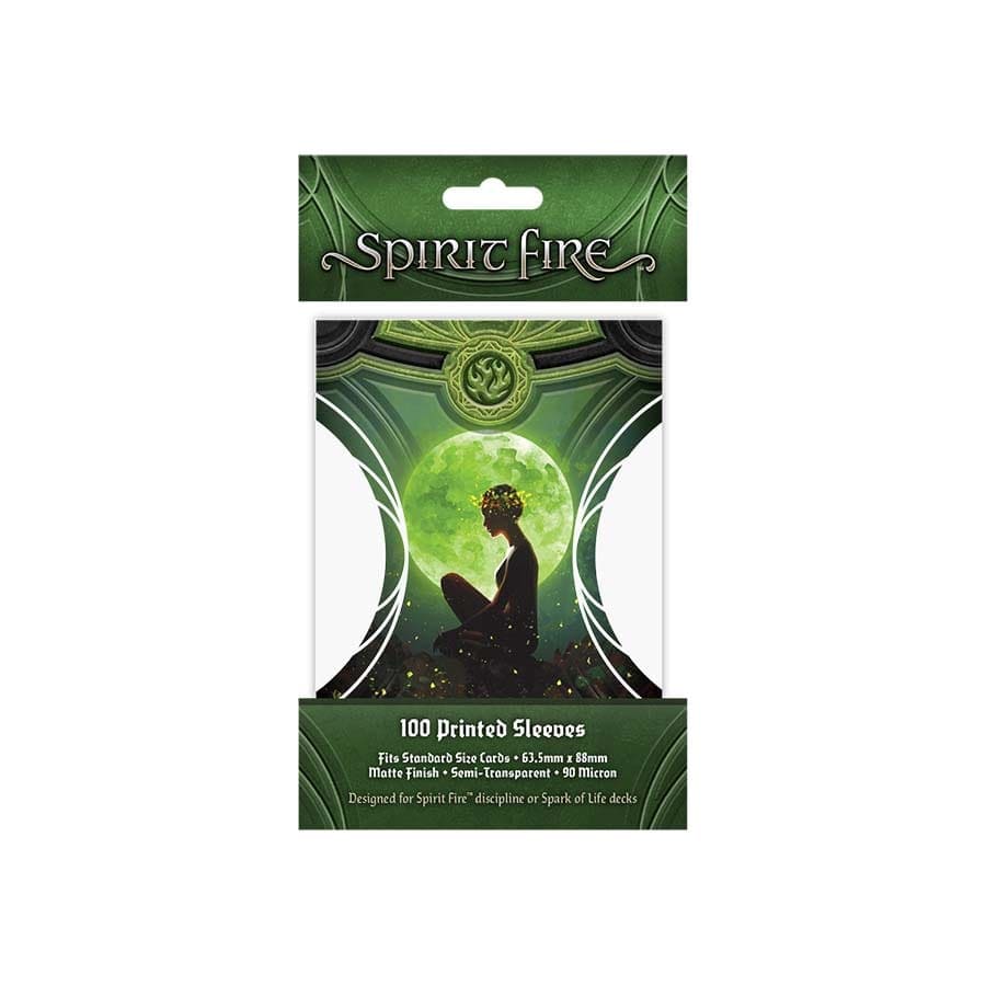 Spirit Fire: Semi-transparent Printed Sleeves: Be at Peace (Green) (Pre-Order)