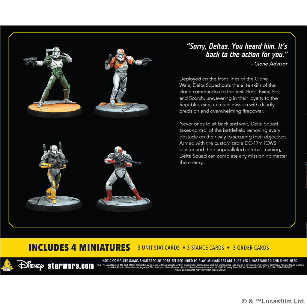 Star Wars: Shatterpoint - Delta Squad, Form Up Squad Pack - Image 2