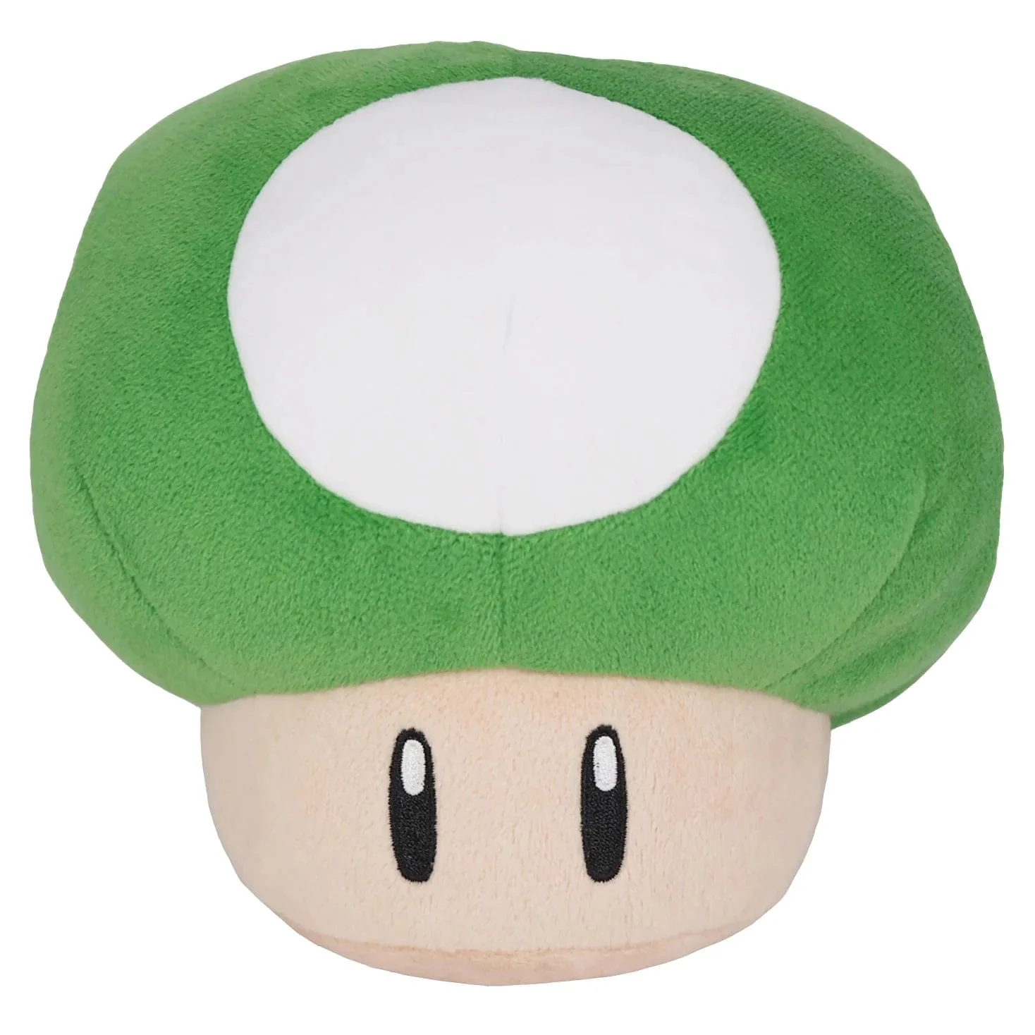 Super Mario Series: Little Buddy Super Mario All Star Collection Green 1-Up Mushroom Plush, 6"