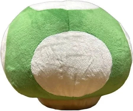 Super Mario Series: Little Buddy Super Mario All Star Collection Green 1-Up Mushroom Plush, 6" - Image 3