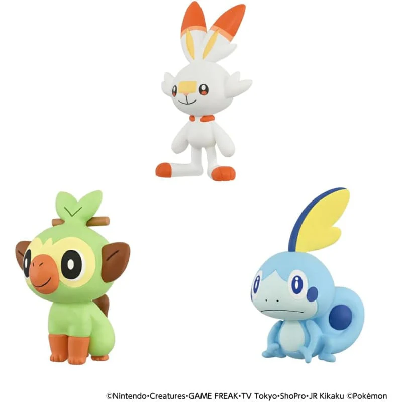 Takaratomy A.R.T.S: Pokemon 30th Anniversary: Moncolle - Galar Starter Collection - Image 2