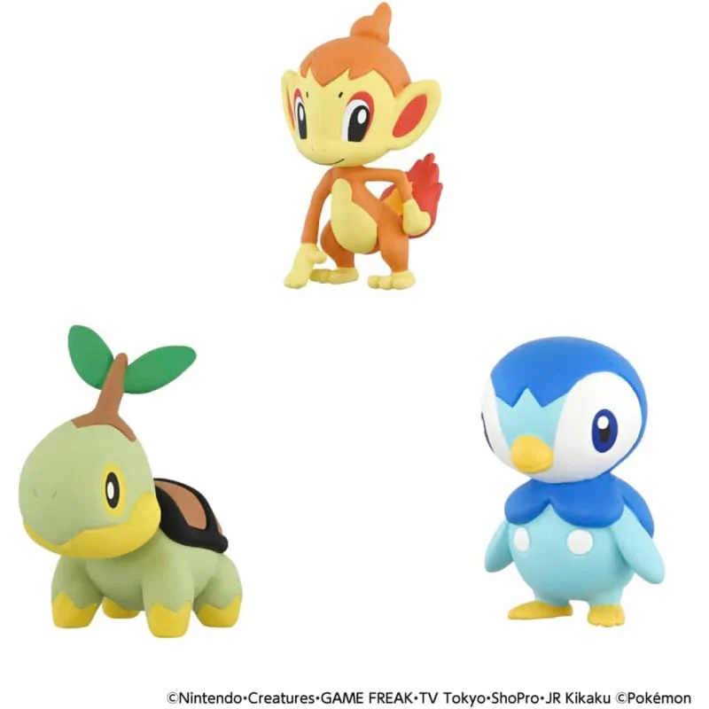 Takaratomy A.R.T.S: Pokemon 30th Anniversary: Moncolle - Sinnoh Starter Collection - Image 2