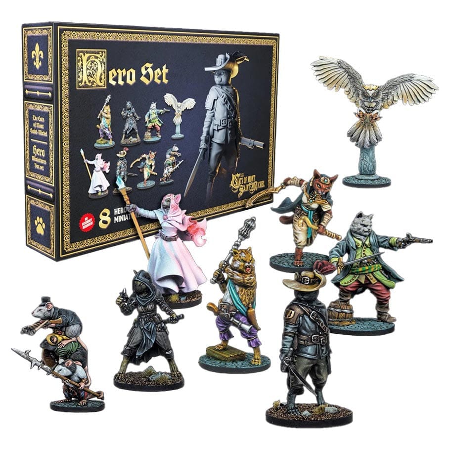 The Cats of Mont Saint-Michel: Miniatures - Hero Set