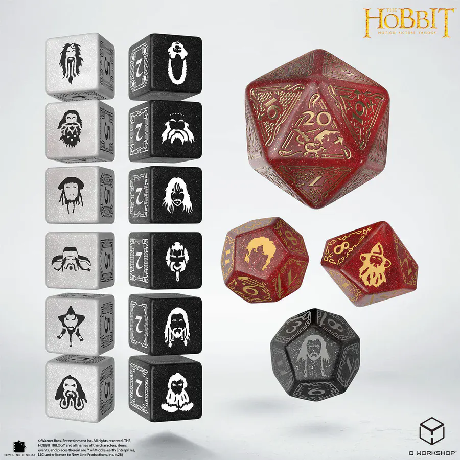 The Hobbit TCG Dice Set - Ember Hearth