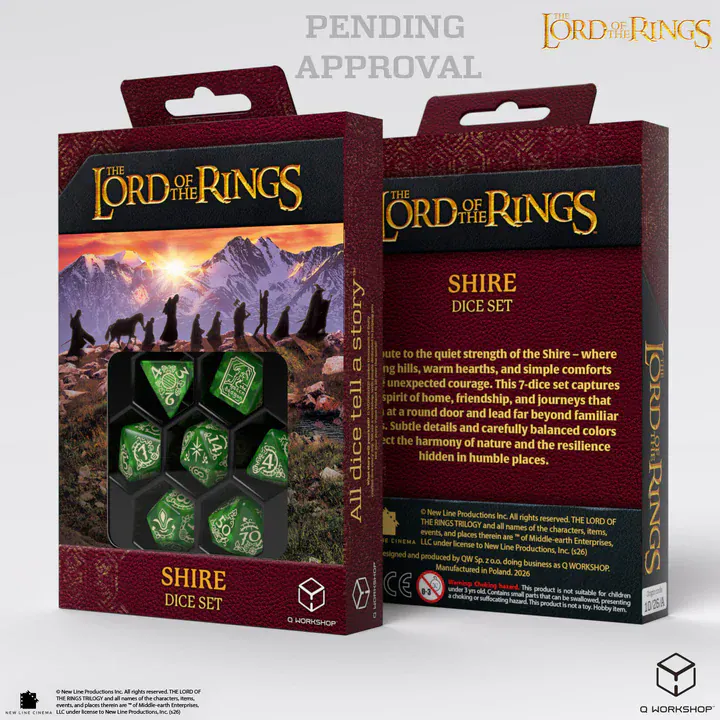 The Lord Of The Rings: Shire Dice Set (Pre-Order)