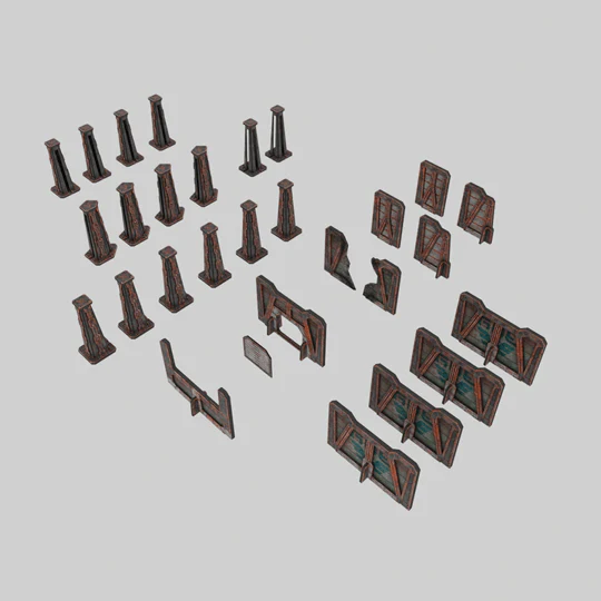 Tinkerturf: Perimeter Wall Add-On - Abandoned (Pre-Order) - Image 2
