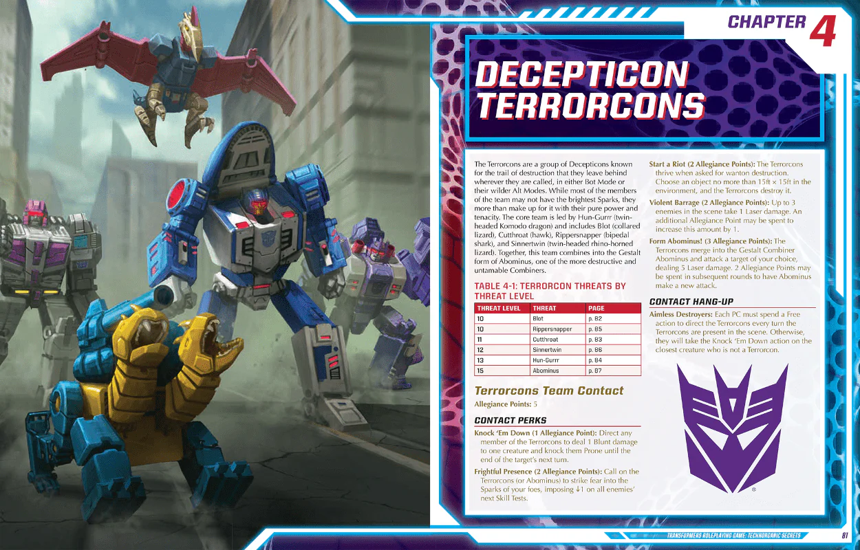 Transformers: RPG - Technorganic Secrets Sourcebook - Image 8