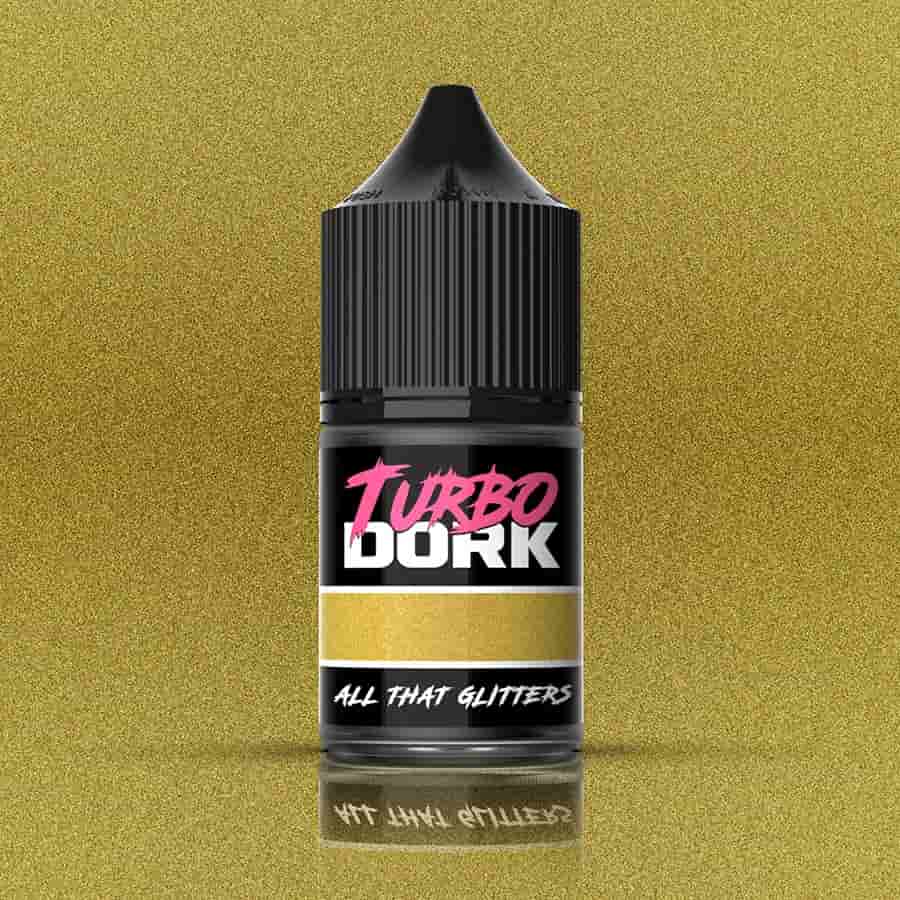Turbo Dork: Metallics Acrylic Paint: All That Glitters (22ml Bottle)