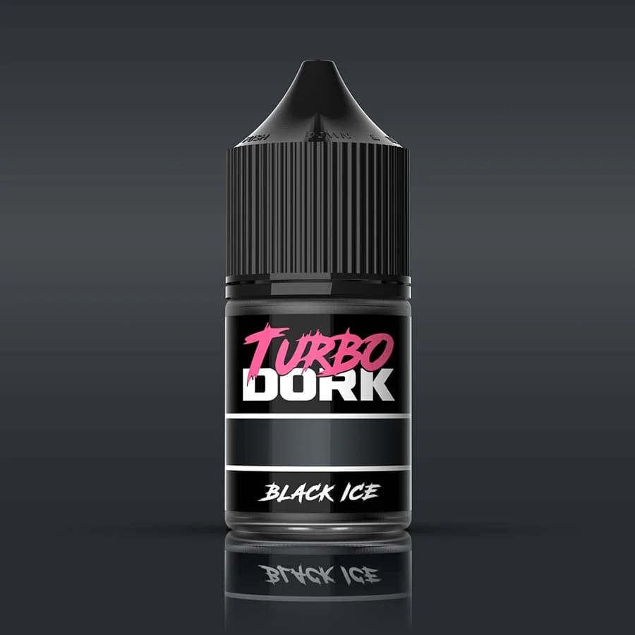 Turbo Dork: Metallics Acrylic Paint: Black Ice (22ml Bottle)