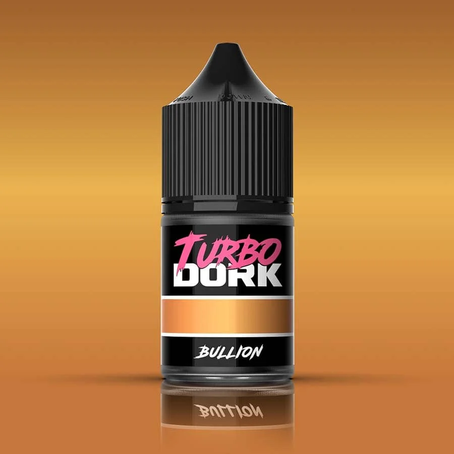 Turbo Dork: Metallics Acrylic Paint: Bullion (22ml Bottle)