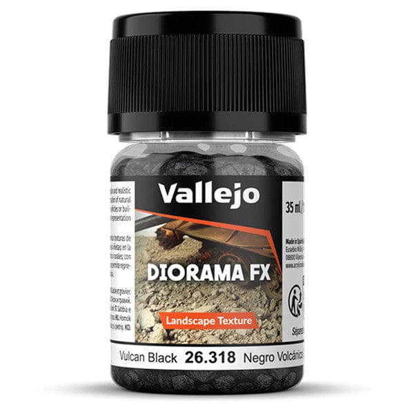 Vallejo: Diorama Effects 26.318 - Landscape | Vulcan Black 2-5 mm (35ml)