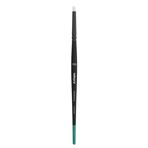 Vallejo Brushes: Weathering Round Brush: Synthetic Medium (6)
