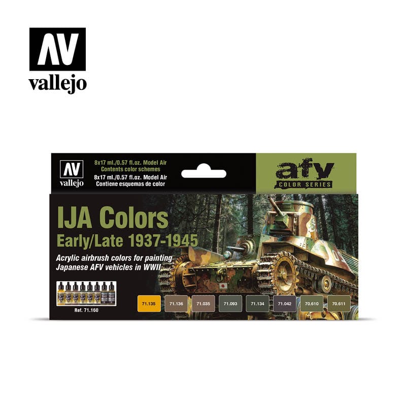 Vallejo Set: 71.160 - IJA Colors Early/Late 1937-1945
