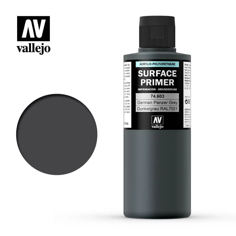 Vallejo: Surface Primer 74.603 - German Panzer Grey 200ml