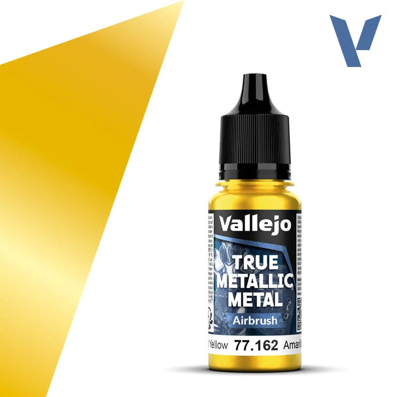 Vallejo: True Metallic Metal Airbrush 77.162 - Radiant Yellow (18 ml)