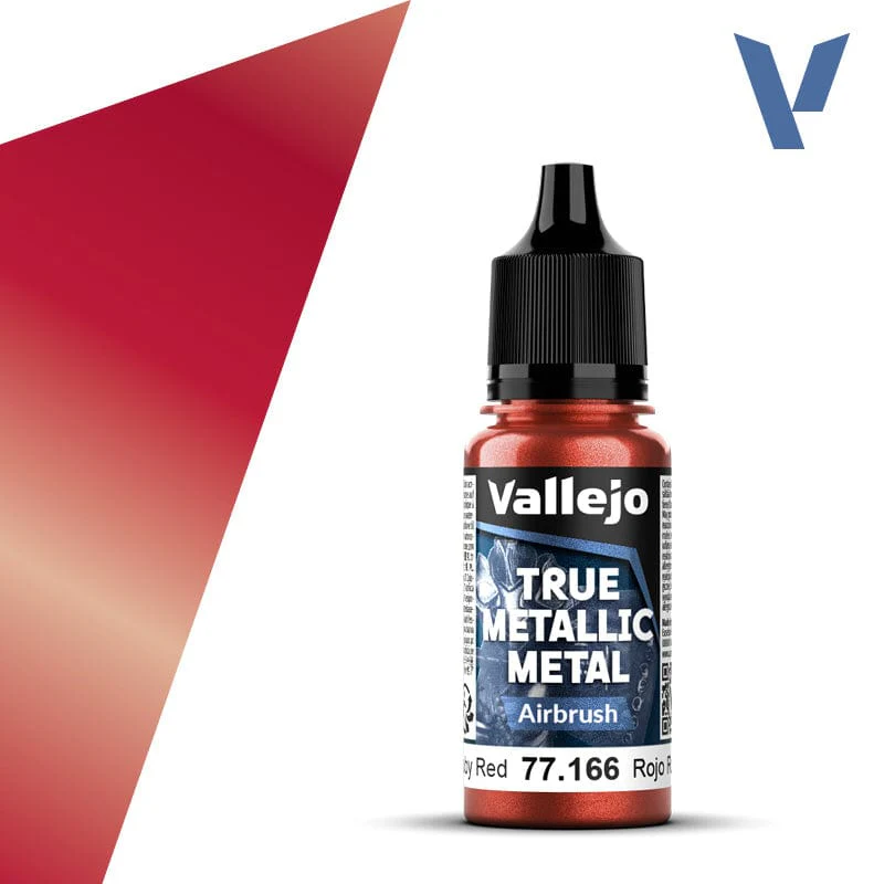 Vallejo: True Metallic Metal Airbrush 77.166 - Ruby Red (18 ml)