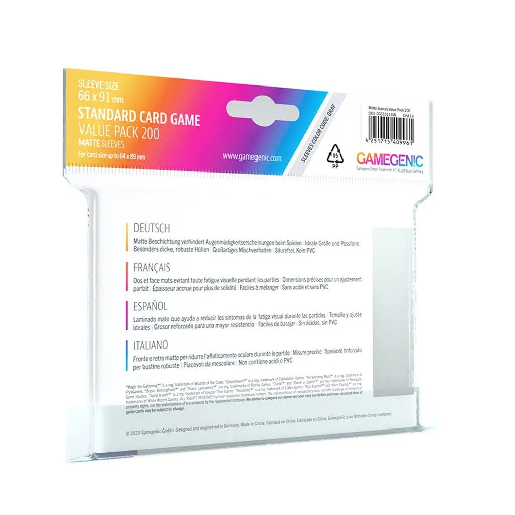 Value Pack Standard MATTE Sleeves - Image 2