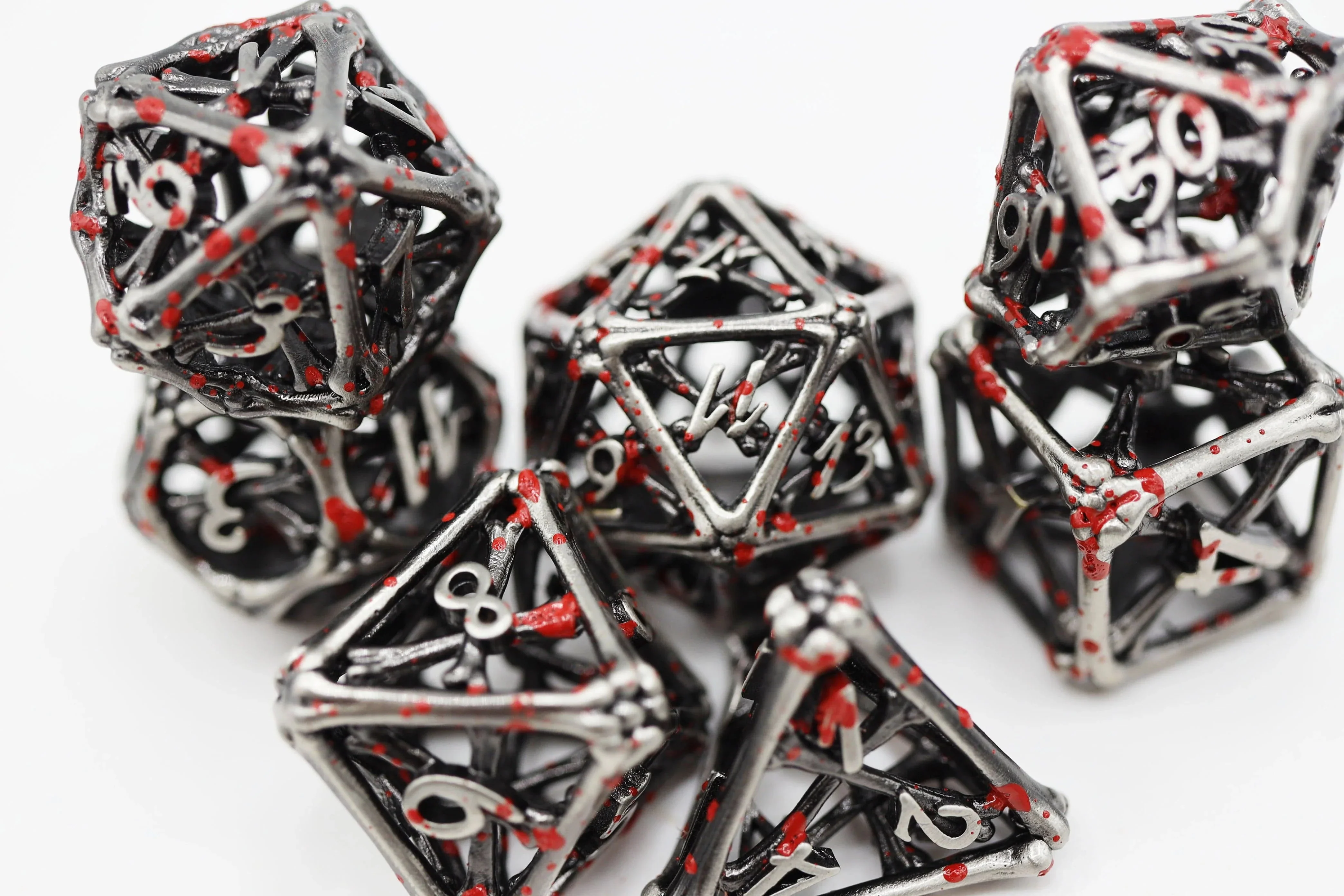 Vampire Bones - Hollow Metal RPG Dice Set - Image 3