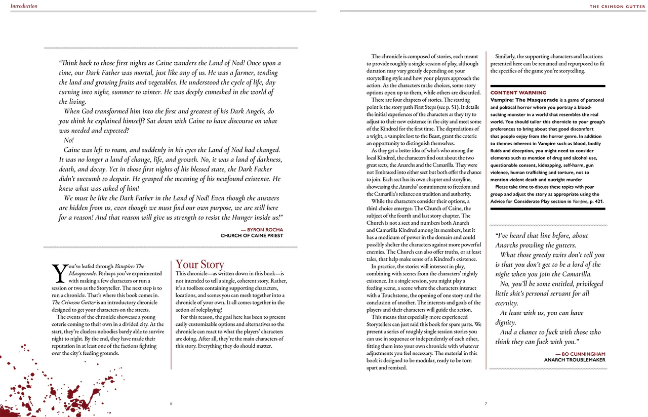 Vampire: The Masquerade Roleplaying Game 5th Edition The Crimson Gutter - Image 3
