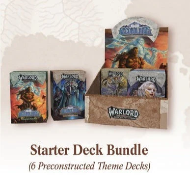 Warlord: Saga of the Storm CCG - Kickstarter Starter Decks Display