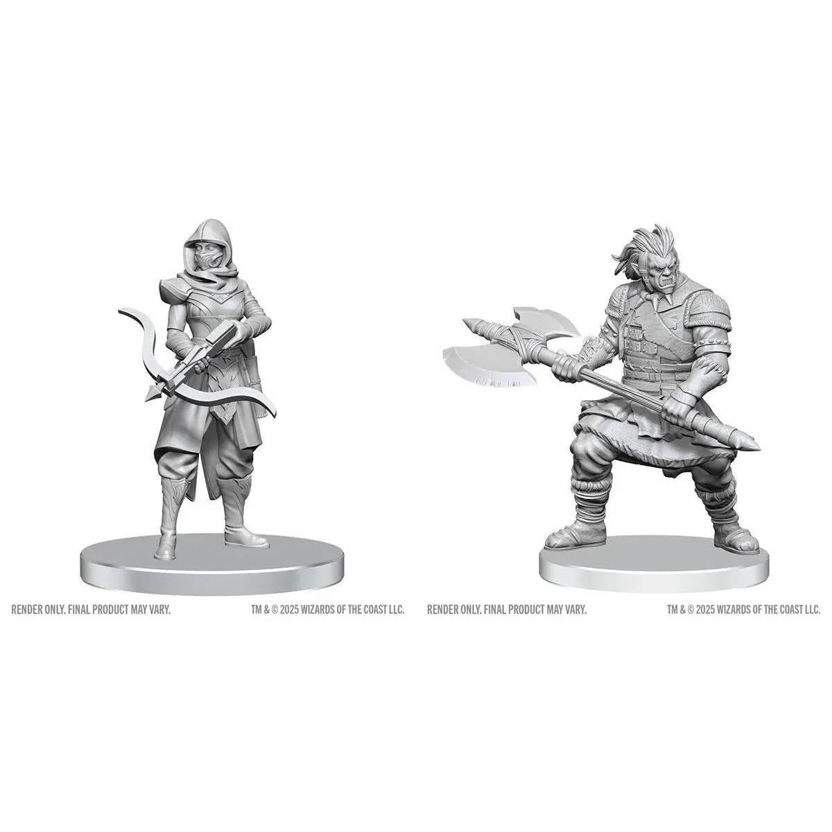 WZK90809 Dungeons & Dragons: Nolzur's Marvelous Miniatures - Assassin & Berserker