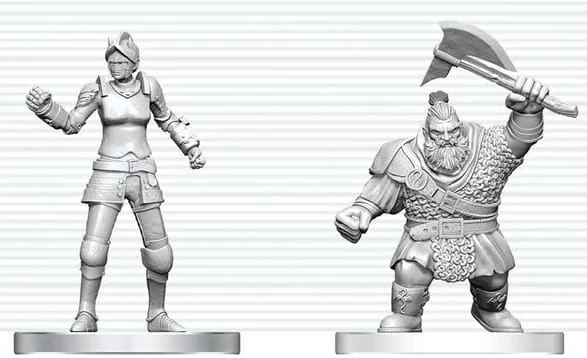WZK90891 D&D Nolzur's Marvelous Miniatures: Cultist of Bane & Dwarf Zhentilar Soldier (Pre-Order)